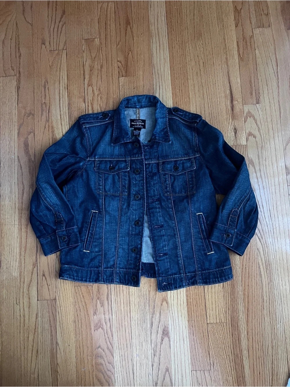 Ralph Lauren Polo Jeans Co. Dark Blue Denim Jacket - Picture 9 of 10